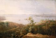 William Westall A Bay on the South Coast of New Holland painting
